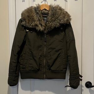 Spiewak Madison Flight Jacket with Fur Trim